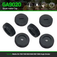 6Pcs Replace Brush Holder Cap For Makita GA 7020 7040 9020 9040 9067 9069 Angle Grinder Spare Parts Power Tools Accessoires