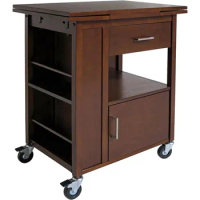 Trolley Cart Gregory Kitchen Cart (94643) Auxiliary Car With Wheels Portable Trolley Shelf Home and Kitchen Organization Librero