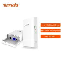 Tenda O1-5G 1KM 5GHz Outdoor CPE Wireless 9dbi WIFI Repeater Extender Router AP Access Point Wi-Fi Bridge with POE/DC Adapter