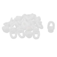 UXCELL High Quality 20Pcs/lot Plastic Window Glider Curtain Track Slide Wheels Rollers Rail Runner 23 x 14mm White Color