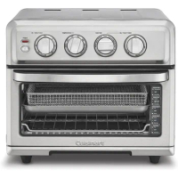Air Fryer + Convection Toaster Oven, 8-1 Oven with Bake, Grill, Broil &amp; Warm Options, Stainless Steel, TOA-70