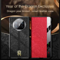 Magnetic Clamshell Phone Case for Huawei Mate X5 Case New Dropproof Auspicious Dragon Ultra Slim All-Inclusive Case for Mate X3