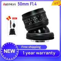 AstrHori 50mm F1.4 Shift Lens Manual Focus Large aperture Lens for Nikon for Sony Fuji Canon for Panasonic Olympus M4/3 Leica L