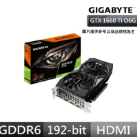 【GIGABYTE 技嘉】GeForce GTX 1660 Ti OC 6G 顯示卡
