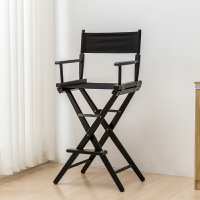 實木導演椅便攜戶外帆布椅子化妝椅道具展示折疊椅休閑靠背高腳椅 全館免運