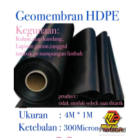 Plastik HDPE Geomembran 300micron /pengganti terpal