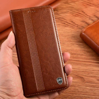 Genuine Leather Case for Infinix Hot 20 20i 20s 9 10 10i 10T 10s NFC 11 11s NFC 12 12i Pro Play Magnetic Wallet Flip Cover