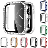 Apple Watch Case Series7 6 SE 5 4 3 2 iWatch Case Accessor 45mm 41mm 44mm 40mm 42mm 38mm Protector Bumper PC Diamond Apple Watch