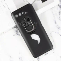 For Asus ROG Phone 5 I005DA I005DB Case Back Finger Ring Soft TPU Silicone Case For Asus ROG Phone 5S ZS676KS Phone Cover