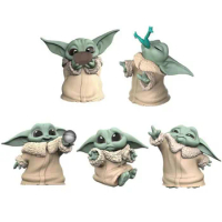 Mini 5-6cm The Baby Yoda Action Figure Toys Yoda Baby Figure Action Toys Star Wars Yoda Figuras Hot Toys Kids Gifts