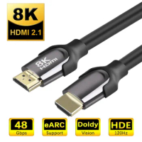 1M 2M 3M HDMI 2.1 HD 8K ps4 cable 4K2K 144Hz projector notebook set-top box cable 48Gbps PS3 game console cable TV Cable
