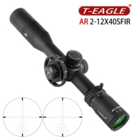 -Tactical Riflescope for Hunting, Big Wheel AR 2-12X40SFIR, Etched Glass Reticle, Illuminated Scope, Airgun Optical Sight