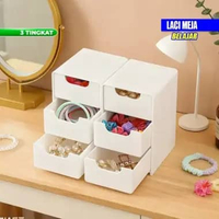 RB-C1398 Rak Laci Susun Mini 3 Tingkat / Tempat Penyimpanan Drawer Storage Box Laci Mini Aesthetic K