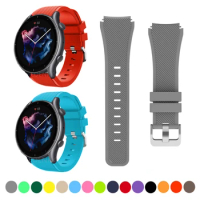 22mm Watchband Sports Silicone Strap For Huami Amazfit GTR 3/3 Pro Wrist Band Bracelet For Amazfit GTR 2/2e/47mm/Stratos/Pace
