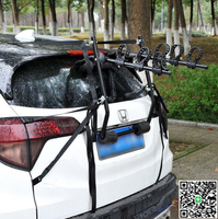 【千羽家居】汽車自行車架搭載架免打孔汽車後背式搭載架車頂架後備箱後掛式掛二輛
