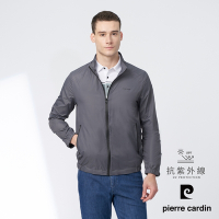 Pierre Cardin皮爾卡登 男款 都會休閒立領薄夾克外套-灰色(5247661-96)