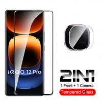2in1 Camera Lens Screen Protector Tempered Glass For vivo iQOO 12 Pro 5G 9D Curved Glass On iQOO12Pro 12Pro V2329A 2023 6.78inch