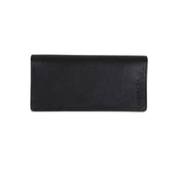 VOLCOM MLW EURO LONG LEATHER WALLET BLACK Black