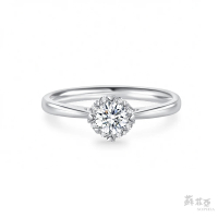 【蘇菲亞珠寶】GIA 50分 D/SI1 18K 費洛拉S 鑽石戒指