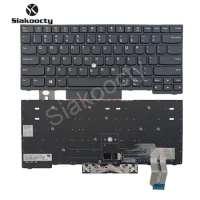 Siakoocty New Without Pointer Keyboard For Lenovo ThinkPad E480 E485 E490 L480 T480S T490 01YP280