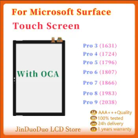 Touch Screen For Microsoft Surface Pro 3 1631 Pro 4 1724 Pro 5 1796 Pro 6 1807 Pro 7 1866 Pro 8 1983 Pro 9 Touch Digitizer Glass