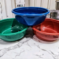 BASKOM PLASTIK UKURAN 25CM SET 3PCS