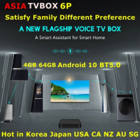 [Genuine]2022 New flagship ASIA TVBOX 6P stable and smooth media player 4GB 64GB dual WIFI hot in Korea Japan USA SG CA pk EVPAD