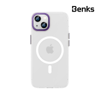 【Benks】iPhone 14 Plus 冰霧磁吸 MagSafe 手機保護殼 紫色