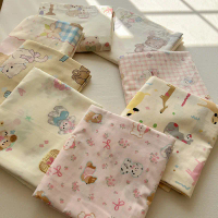 Single piece of pure cotton cartoon bedsheet, duvet cover, fitted sheet, pillowcase, ins style, only