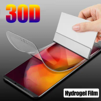 30D Protective Hydrogel Film For LG Velvet G5 G6 G7 G8 ThinQ Screen Protector For LG Q7 Q6 Plus V20 V30 V40 V50 Full Cover Film