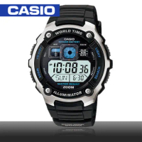 CASIO 卡西歐 模擬指針數位電子運動錶 防水100米 LED照明(AE-2000W-1A)