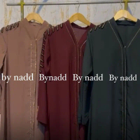 OUTER ABAYA DUBAI KHUBABAH BY NADD Dewasa Gamis Wanita Maxi Muslim Arab Dress