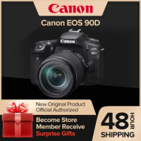 Canon EOS 90D DSLR APS-C Digital Compact Camera High Pixel Fotografica Profesional Camera With EF-S 18-135mm IS STM Lens