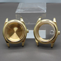 36mm 40mm Gold Cases Men's Watches Parts Sapphire Crystal Glass For Seiko nh35 nh36 Miyota 8215 Movement 28.5mm Dial Waterproof