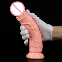 Sex toy Dildo Suction Soft Silicone Big Dick 18cm Real Male Big Penis Female Self-love Orgasm Sex toy Anal Plug Goods