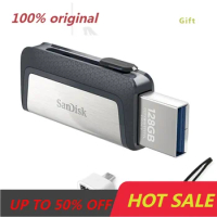 SanDisk USB Flash Drive SDDDC2 128GB Extreme high speed Type-C USB3.1 Dual OTG 64GB Pen Drives 16GB 150M/S PenDrives 32GB METAL