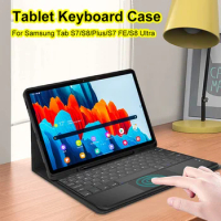 Keyboard For Samsung Galaxy Tab S7 S8 Plus S7 FE S8 Ultra Bluetooth Wireless Keyboard Case For Tab S6 Lite A8 S7 S8 Tablet Cover