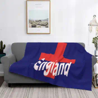 Of St George And England Text In White Trend Style Funny Fashion Soft Throw Blanket George Cross Flag Of England