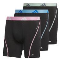 Adidas 男彈力高效能四角內褲(3件)