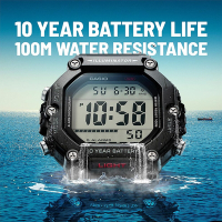 CASIO 卡西歐 大屏幕顯示 10年電力手錶 母親節送禮推薦-黑 AE-1600H-1A