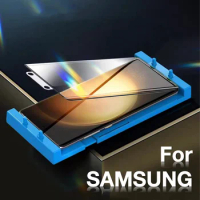 for Samsung S24 S23 S22 S21 S20 S10 NOTE 20 Ultra 10 Plus Explosion-proof Screen Protector Glass Protective with Install Kit