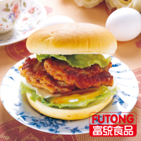 【富統食品】丸狀豬肉漢堡排-4包組(20片/包；每粒50g)