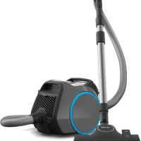 Boost CX1 Bagless Canister Vacuum Cleaner Grey Blue Powerful Cleaning Performance Multistage Filtration System Compact Design