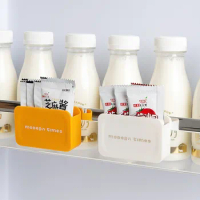 Storage Box Holders Kitchen Organizer Adjustable Refrigerator Rack Fridge Shelf Seasoning Bag Sauce Mustard Hanging Mini Shelve