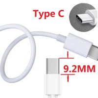USB to Type C 9MM Charging Cable USB C Micro USB Cable 2.4A Fast Charging Cord For Samsung Huawei Xiaomi