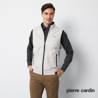 Pierre Cardin皮爾卡登 男款 防潑水羅紋配色保暖背心-淺卡其色(5205302-84)