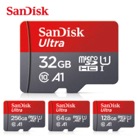 SanDisk Micro tf SD Card SanDisk A1 Micro SD Card 128GB Memory Cards 64GB 256GB Class 10 Flash Drive Cards 32GB cartao de memori