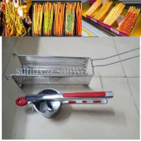 Long Potato Fries Frying Basket Longest Fried Potato Chips Rack Frying Strainer kitchen Colander Holder Tool French fries basket