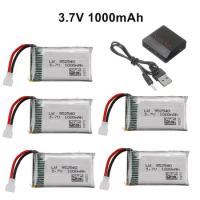 3.7V 1000mAh 952540 Lipo Battery + Charger for Syma X5 X5C X5SC X5SW TK M68 MJX X705C SG600 KY601 RC Quadcopter Drone Spare Part