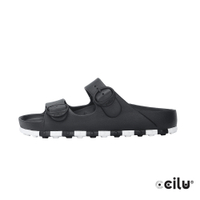 CCILU  經典雙帶防水拖鞋-女款-302308001黑色